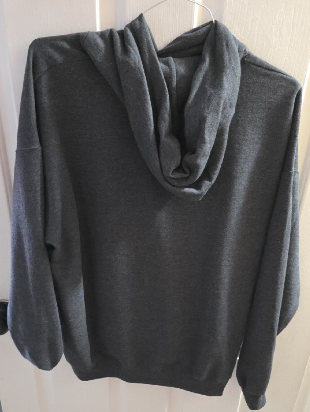Hanes Dark Gray Velocity Logo Pullover Hoodie - Picture 2 of 2